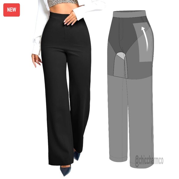 Wide Leg Tummy Control Dress Pants for Women Work Business Casual is  available for purchase on au PAY Market - Imported Goods Online Store  Co.Ltd. | au PAY Market - Online Shopping Site